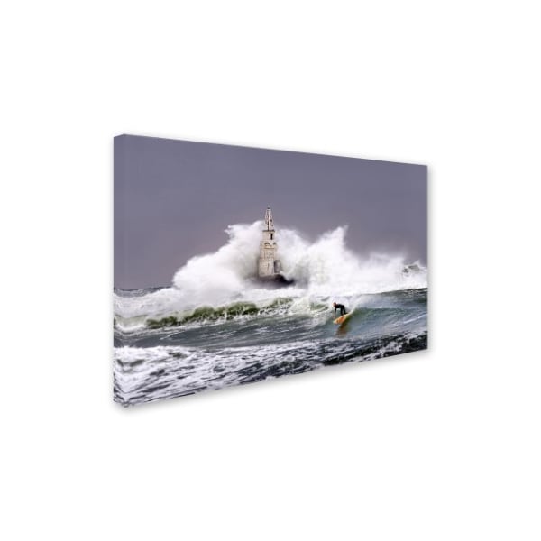 Milen Dobrev 'Advanced Surfing' Canvas Art,22x32